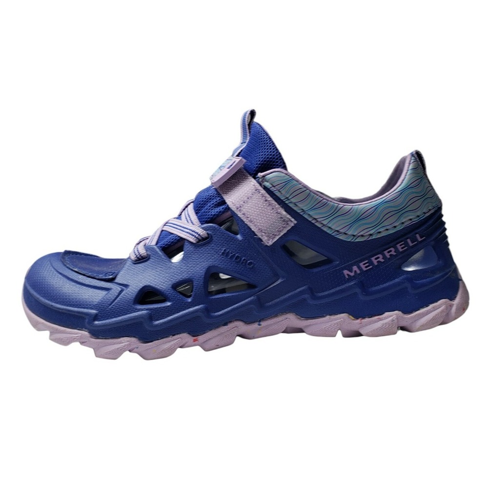 NWOT Merrell Women's 4 M-Hydro 2.0 Sport Sandals Purple Adjustable Hook And Loop